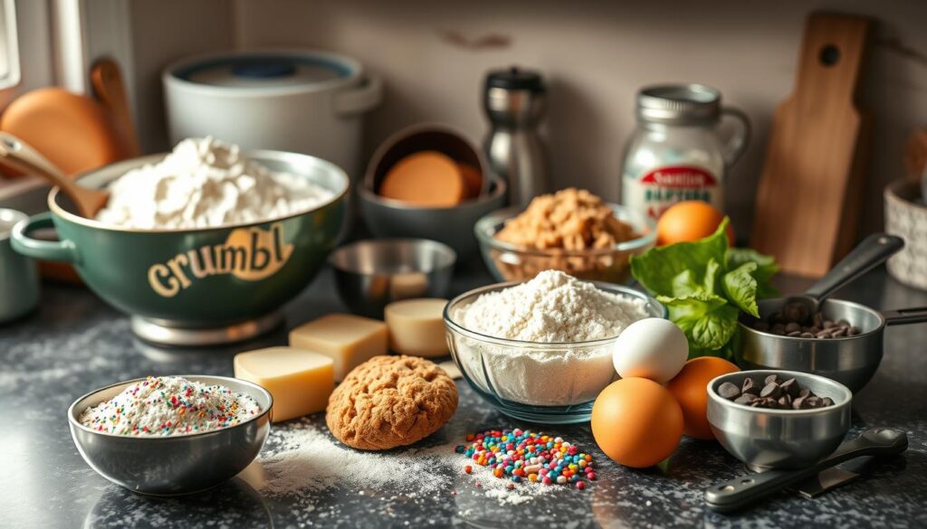 Crumbl Cookie ingredients and using high-quality baking supplies