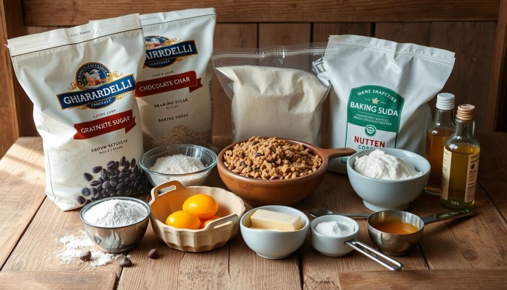 Ingredients for Perfect Ghirardelli Chocolate Cookies