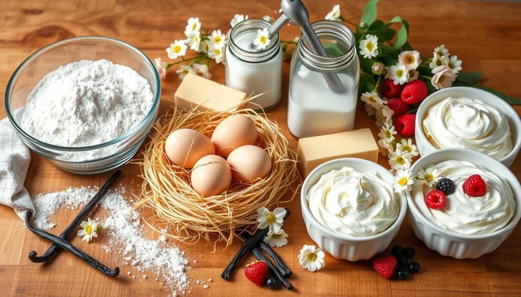 Ingredients for Perfect Chantilly Cake